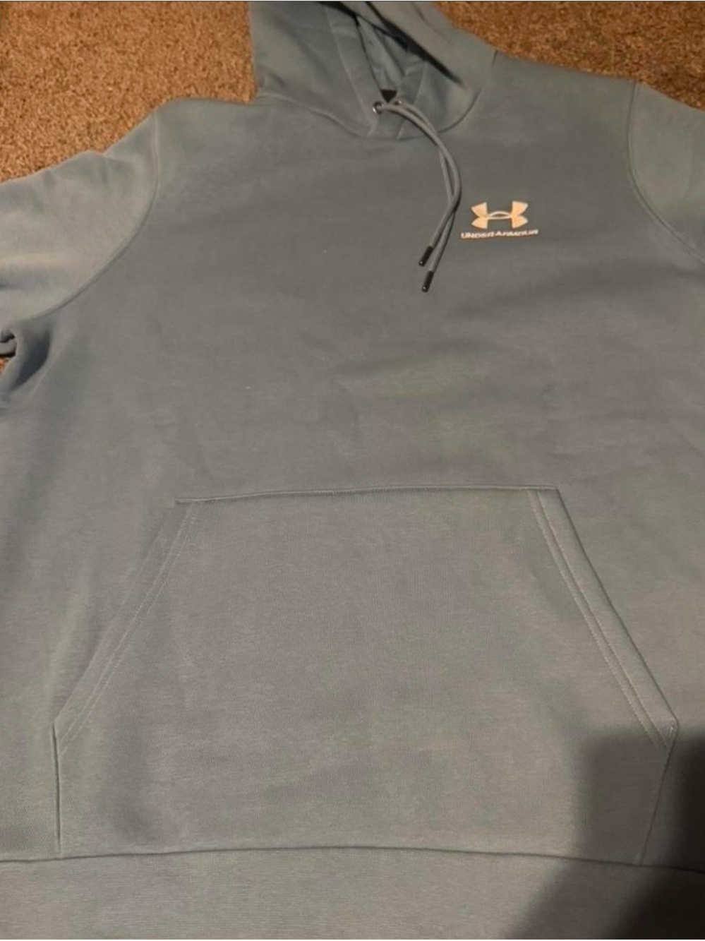 Under Armour Men's Zip-Up Hoodie in Dusty Blue-Green NEVER WORN